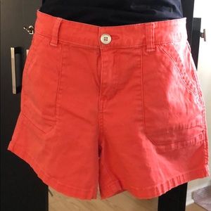 Size 12 Orange cargo Shorts - they have stretch